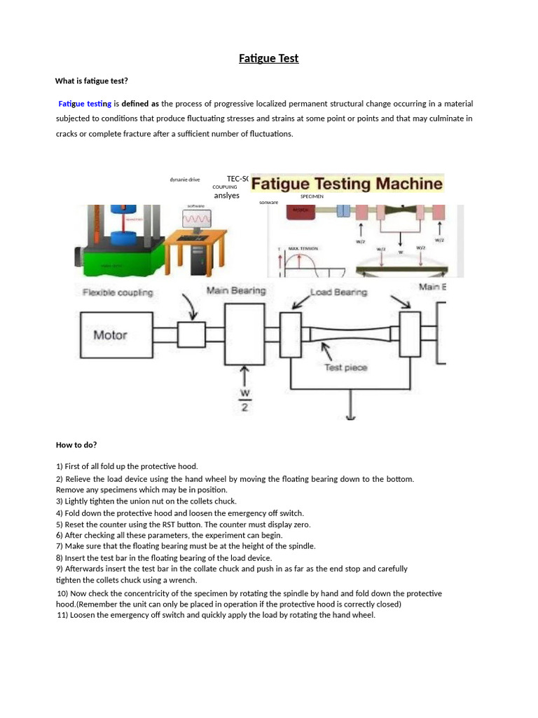 Fatigue Test | PDF