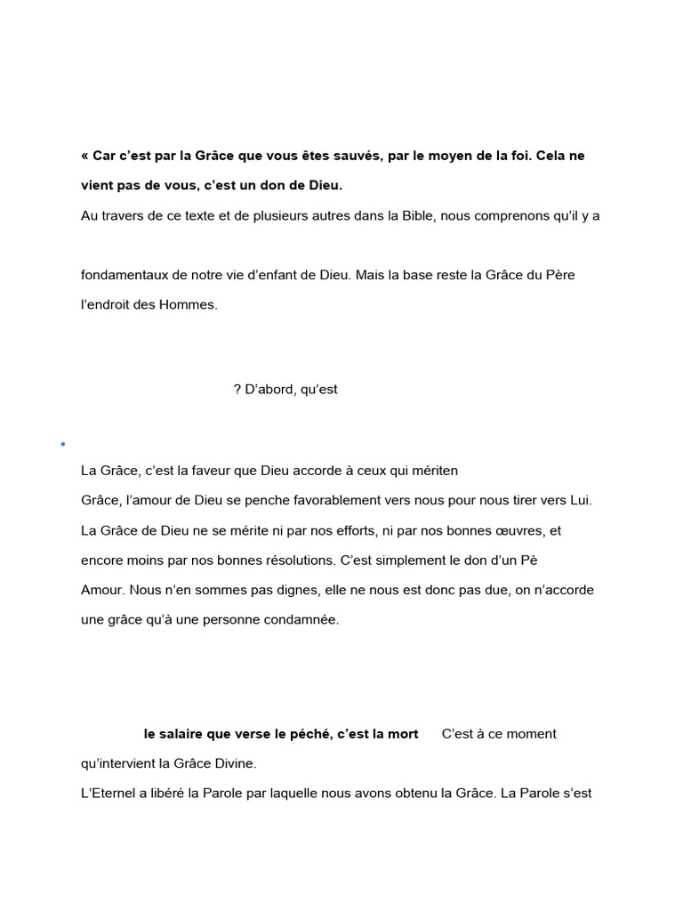5 Clés pour Recevoir la Grâce Divine | PDF | Grâce (christianisme) | Dieu