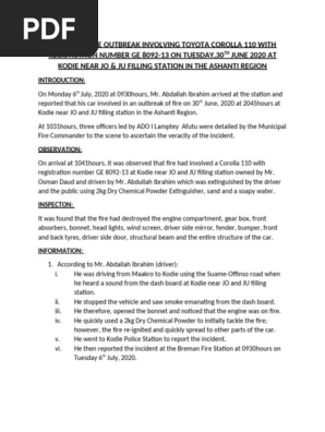 Kodie Vehicle Report