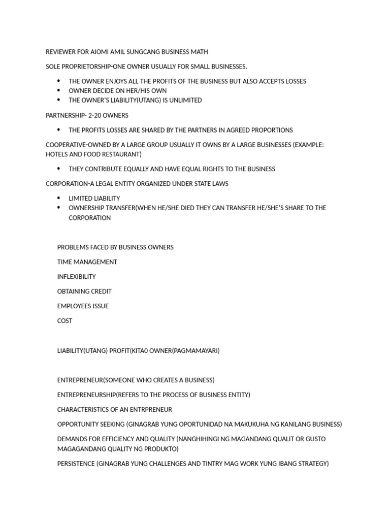 Business Math | PDF