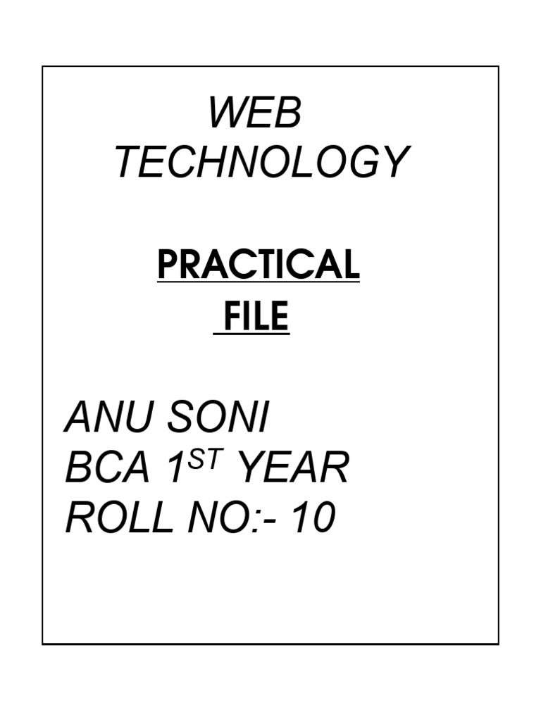 Web tech project pdf