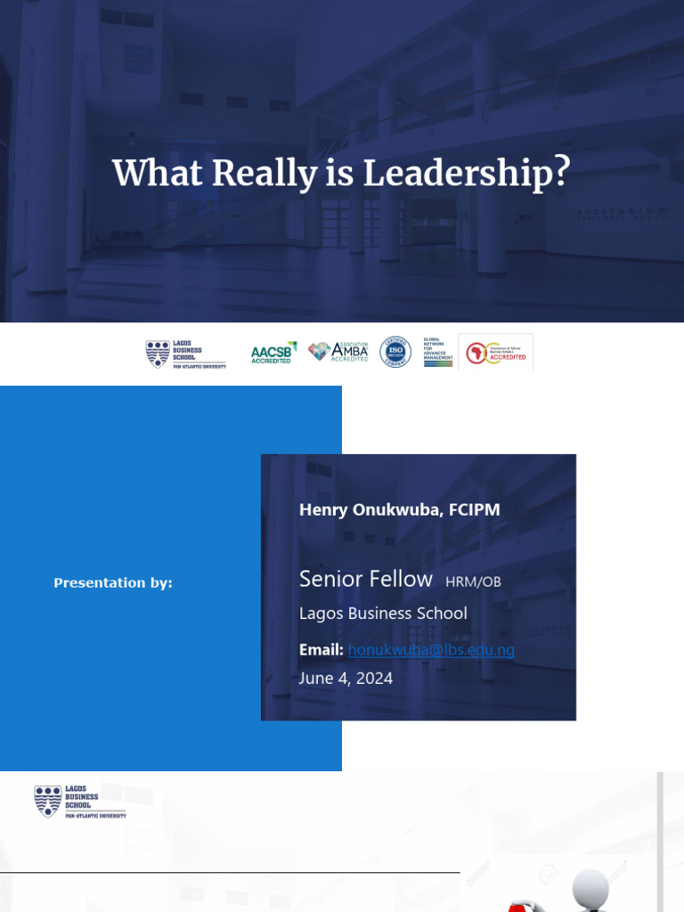 What Really Is Leadership. | PDF