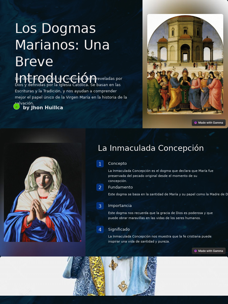 Los Dogmas Marianos Una Breve Introduccion | PDF