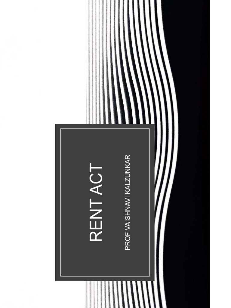 Rent act pdf