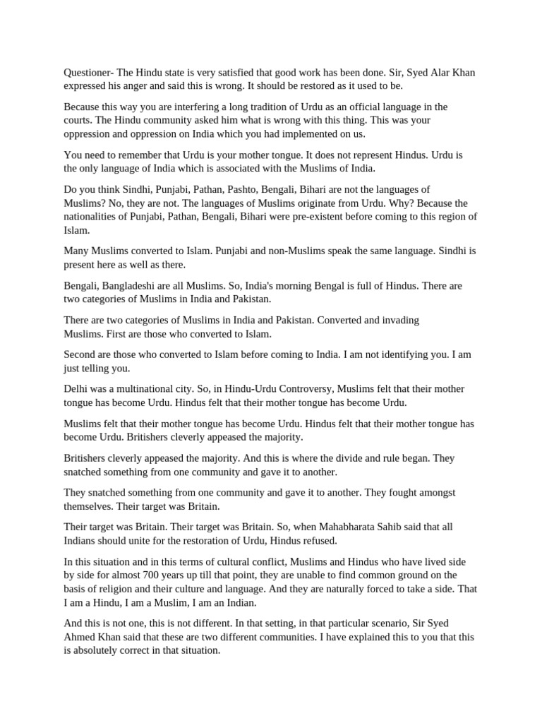 History of pakistran class discussion pdf