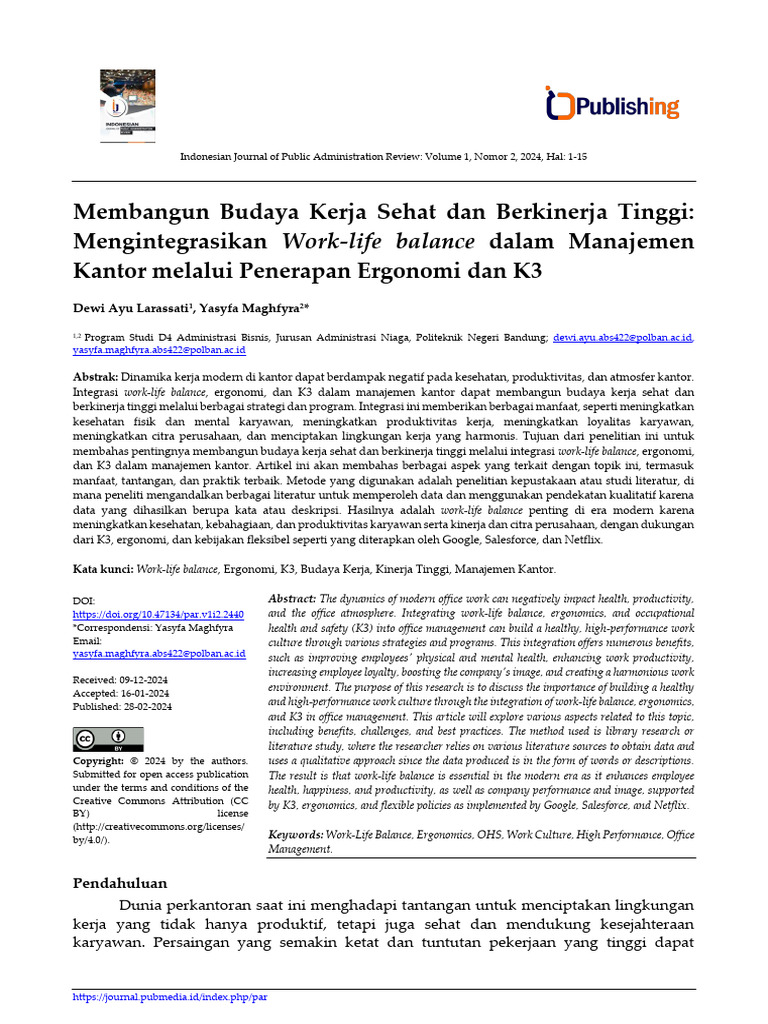 11 Membangun Budaya Kerja Sehat Dan Berkinerja Tinggi Mengintegrasikan ...