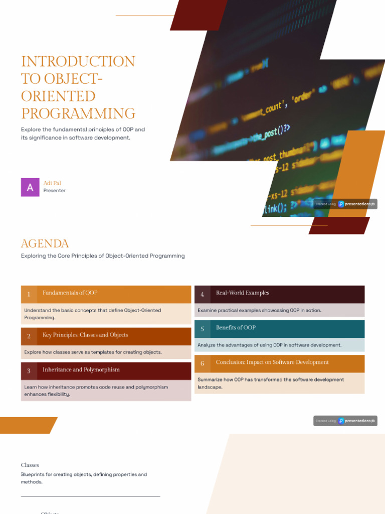 Fundamental Principles of Object-Oriented Programming | PDF