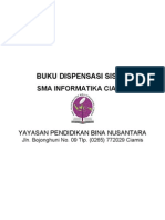 Buku Dispensasi Siswa