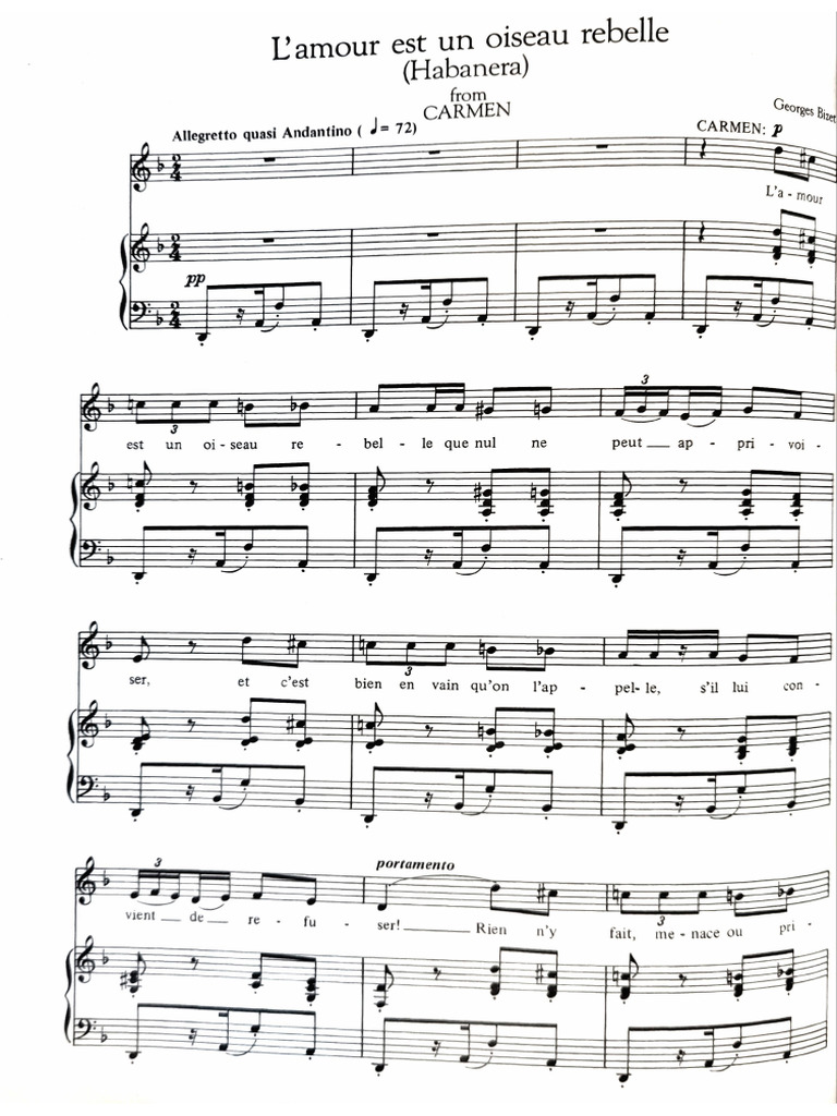 Habanera Carmen Pdf