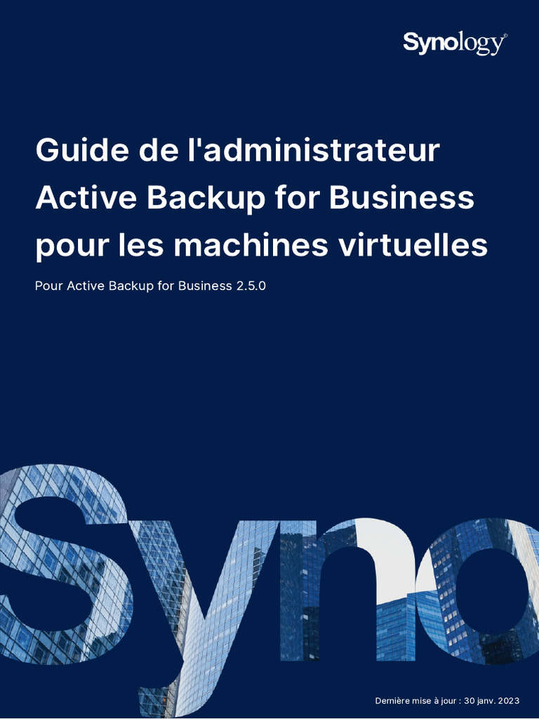 Synology ABB Admin Guide Virtual Machines Fre | PDF