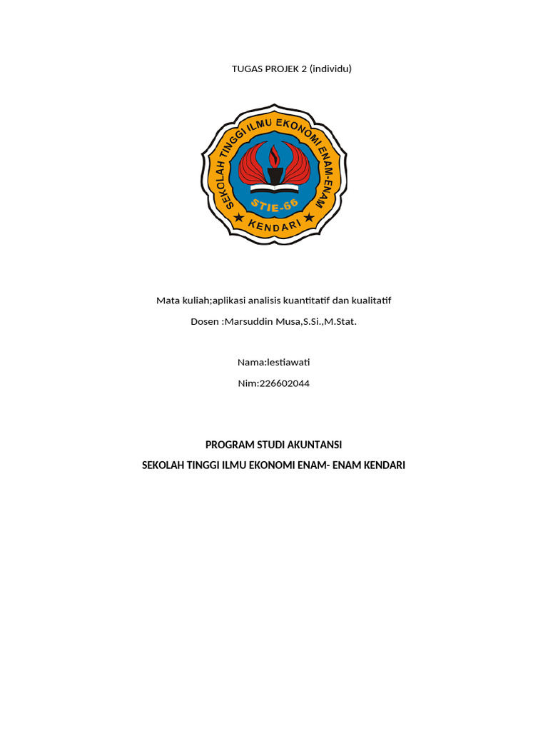 Tugas Projek 2 | PDF