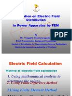 Application on Electric Field Distribution in Power Apparatus by FEM Correct1