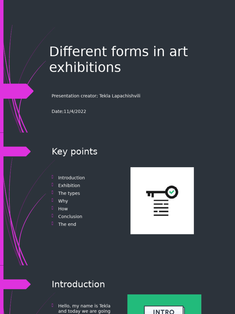 Different Forms in Art Exhibitions | PDF
