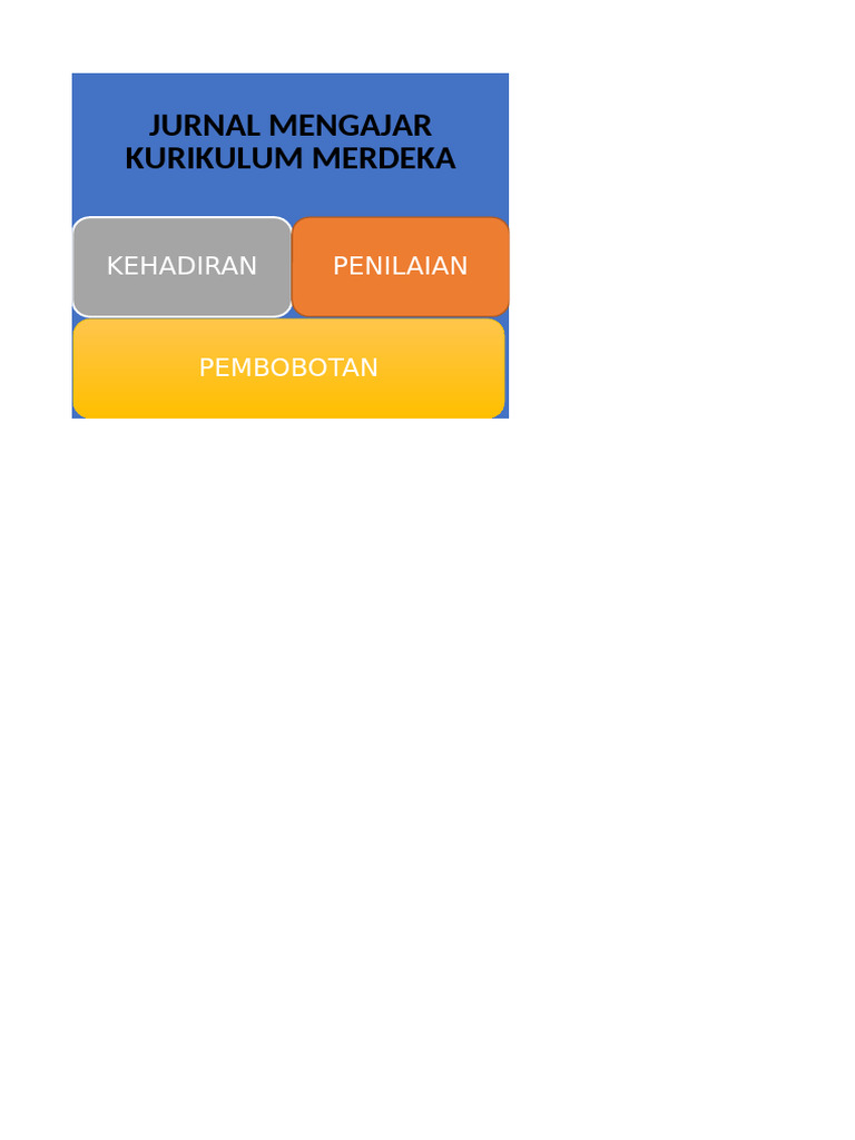 Jurnal Mengajar Kurikulum Merdeka | PDF
