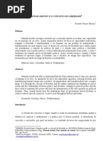 Hannah Arendt e o Conceito de Lliberdade