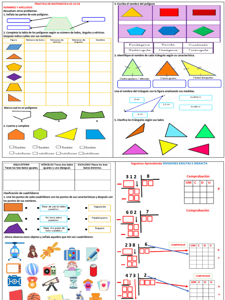 Practica de Matematica 02-10-24 | PDF