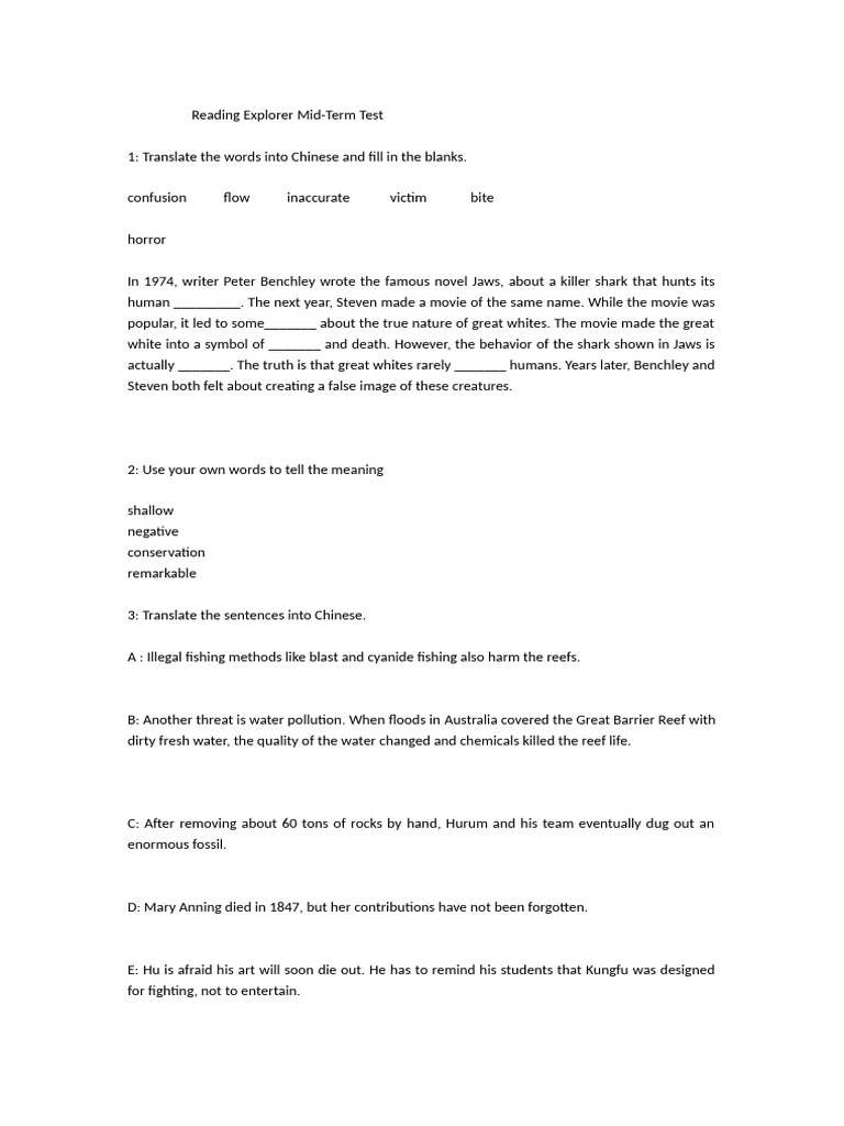Reading Explorer Mid | PDF