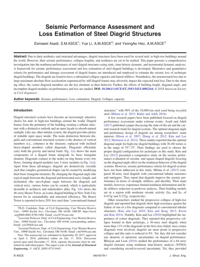 Seismic Performance Assessment and | PDF