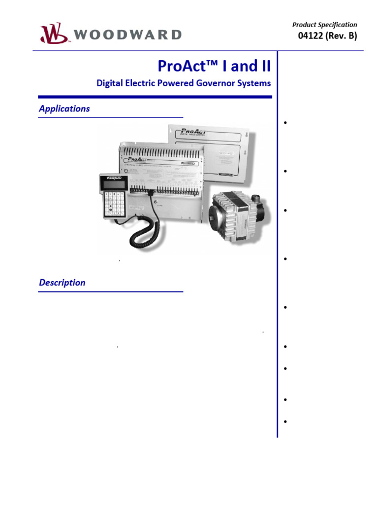 Proact I+II Actuator 04122 Rev B | PDF