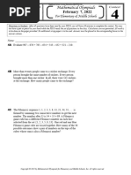 MOEMS Division E Contest Problems | PDF | Mathematics | Number Theory