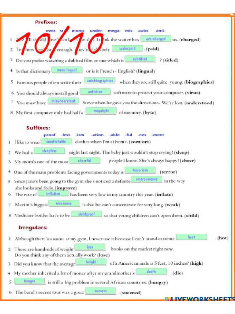 Worksheets | PDF