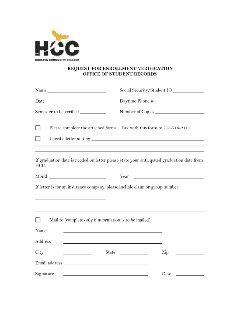 enrollment letter template PDF