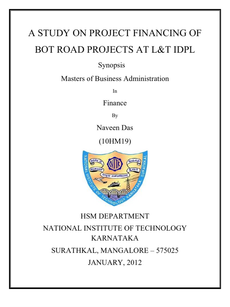 Project Synopsis - Naveen | PDF | Finance & Money Management