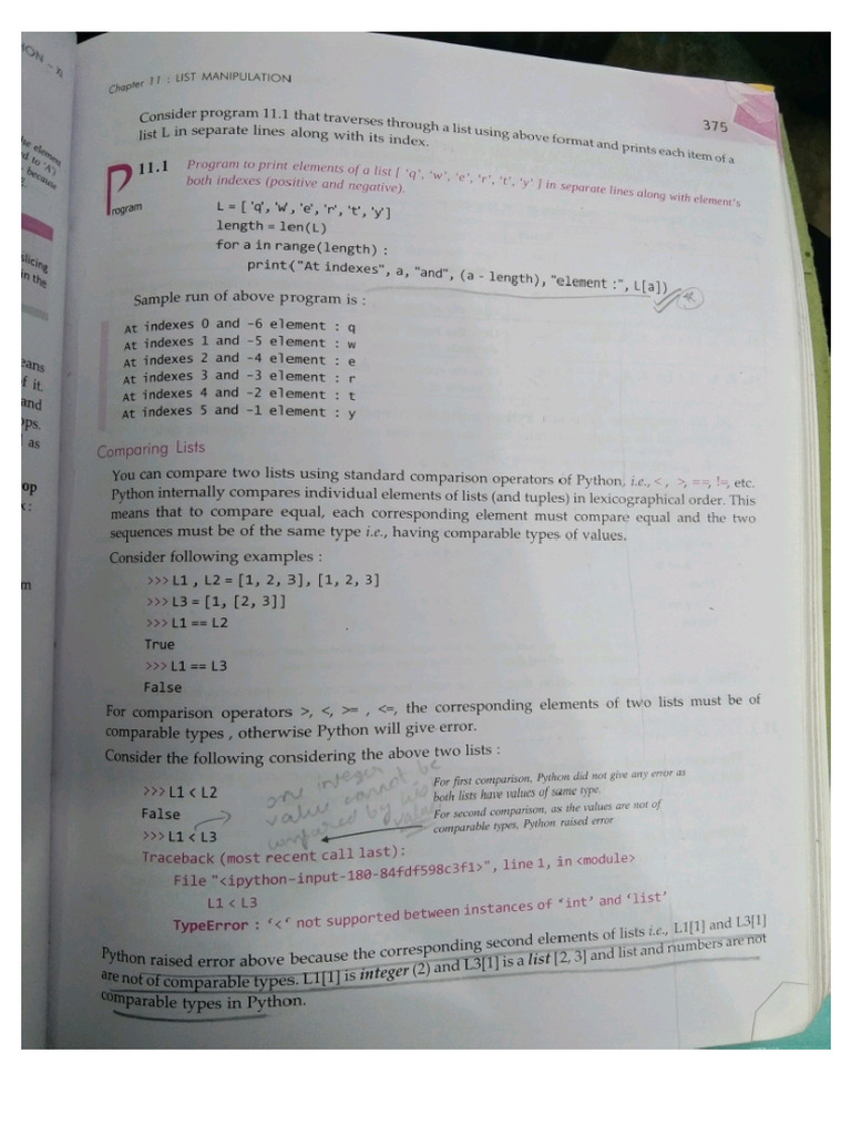 List Python | PDF
