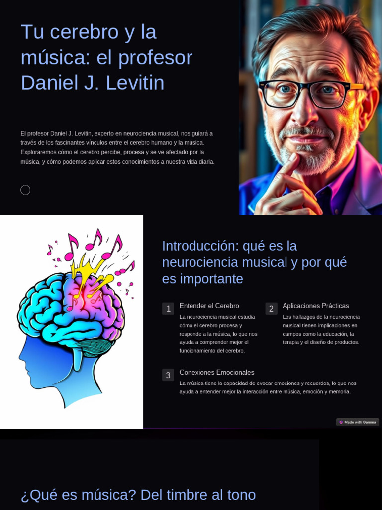 Tu Cerebro y La Musica El Profesor Daniel J Levitin | PDF