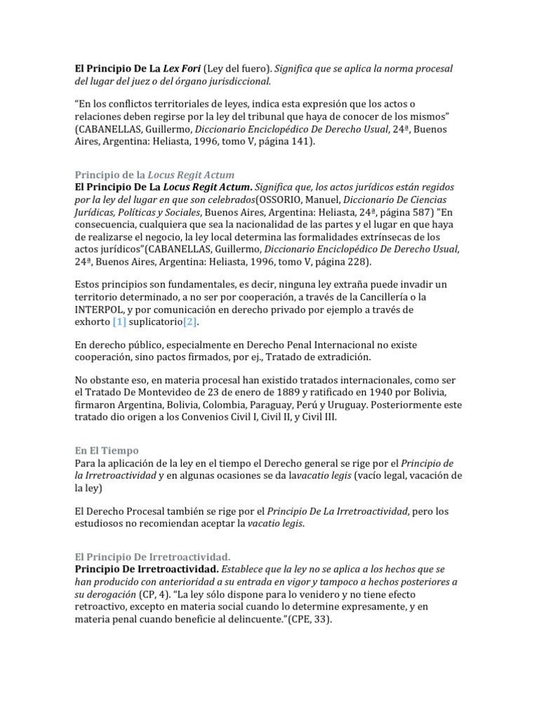 El Principio de La Locus Regit Actum PDF