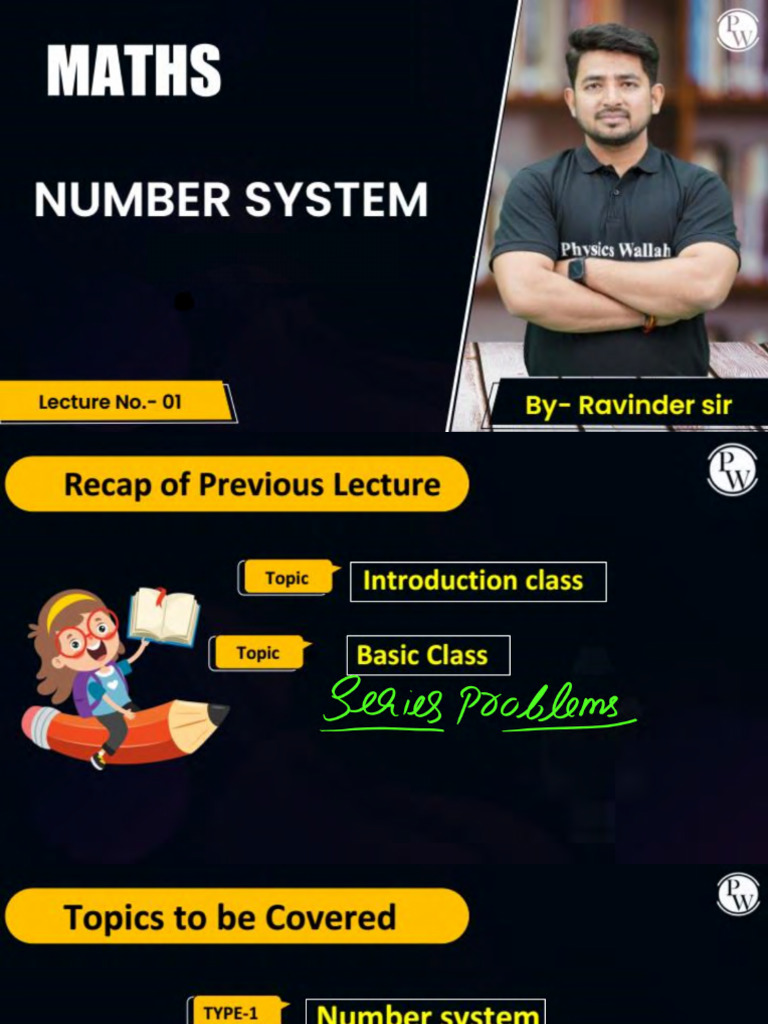 Number System 01 - Class Notes | PDF