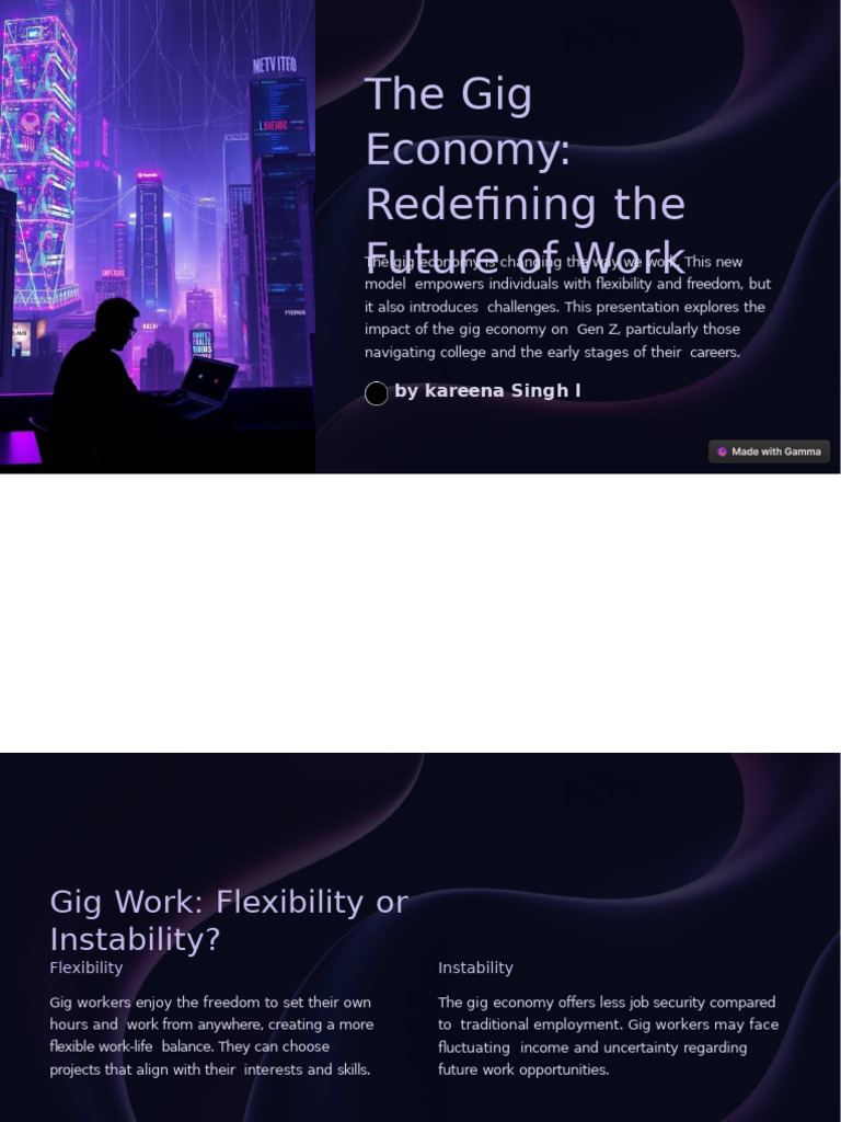 The Gig Economy Redefining The Future of Work | PDF