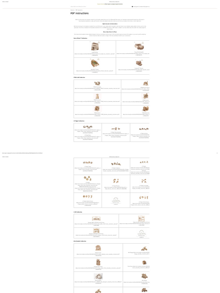 PDF Instructions - UGears US3 | PDF