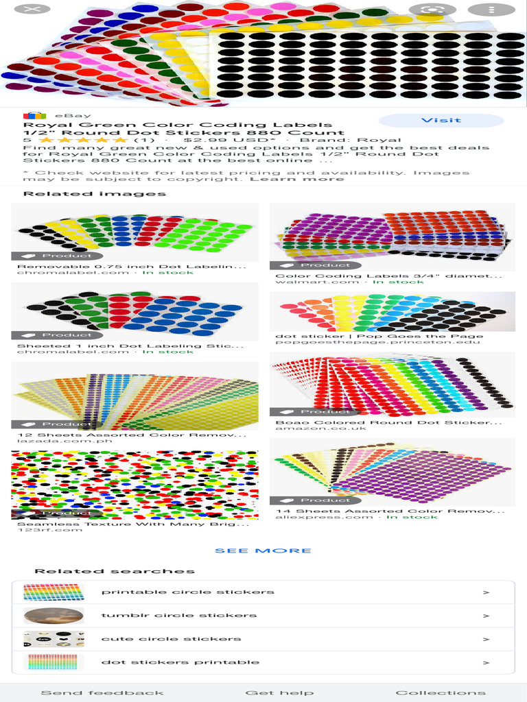 Round Dot Stickers - Google Search | PDF