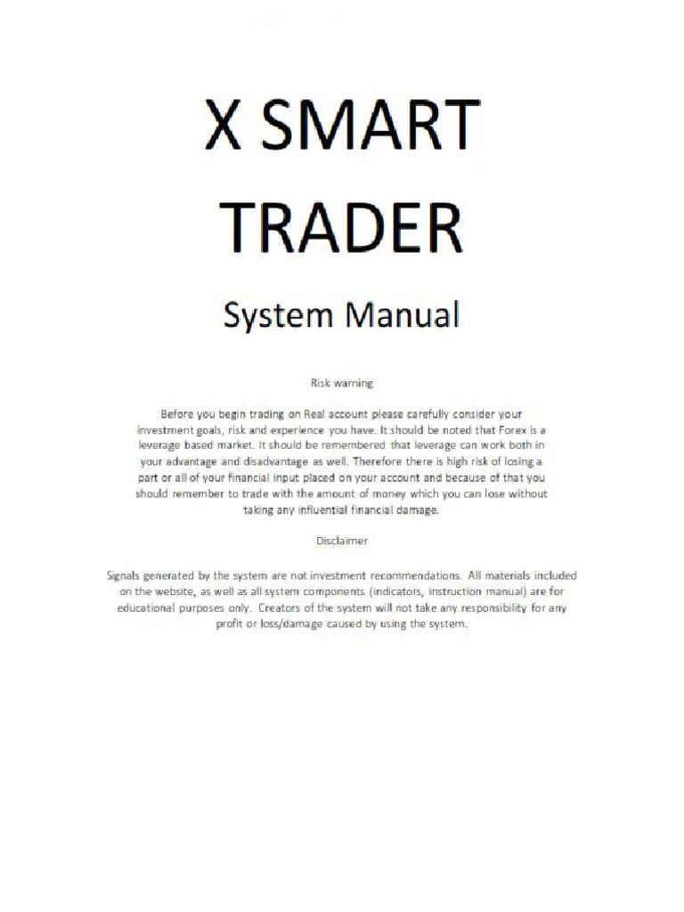X Smart Trader - System Manual | PDF