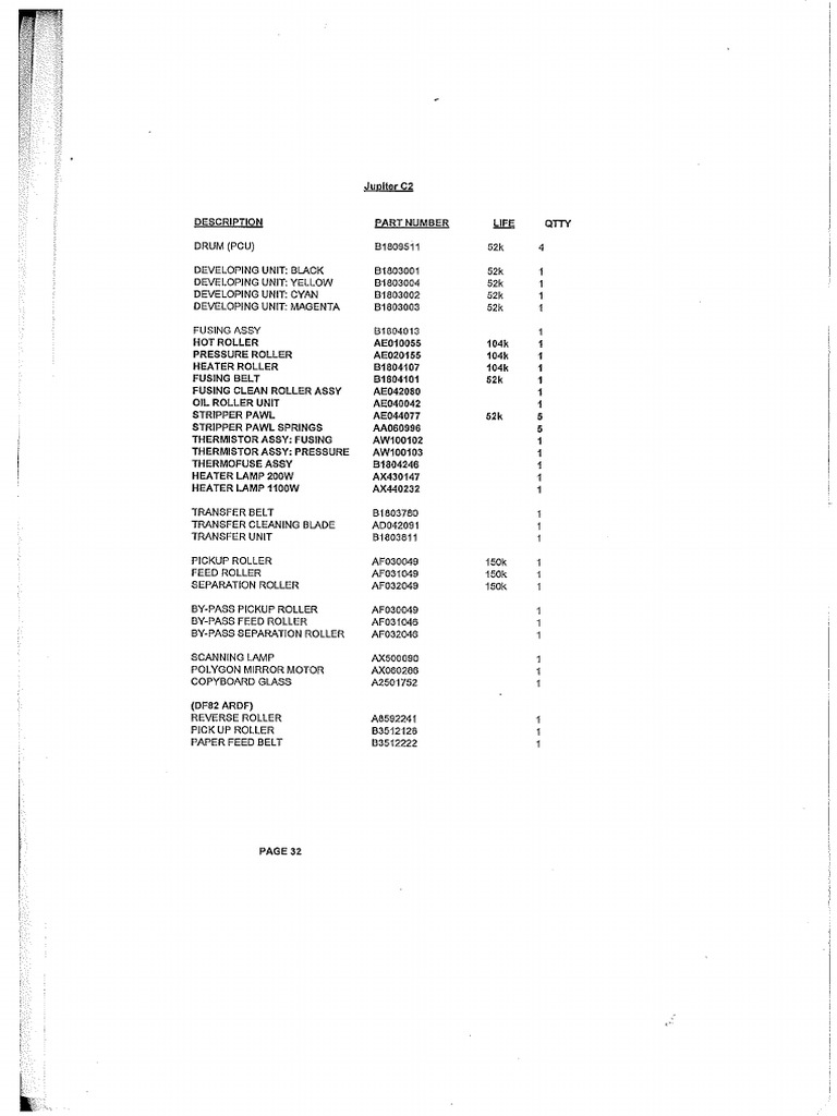 infotec-isc2428-parts-list-pdf
