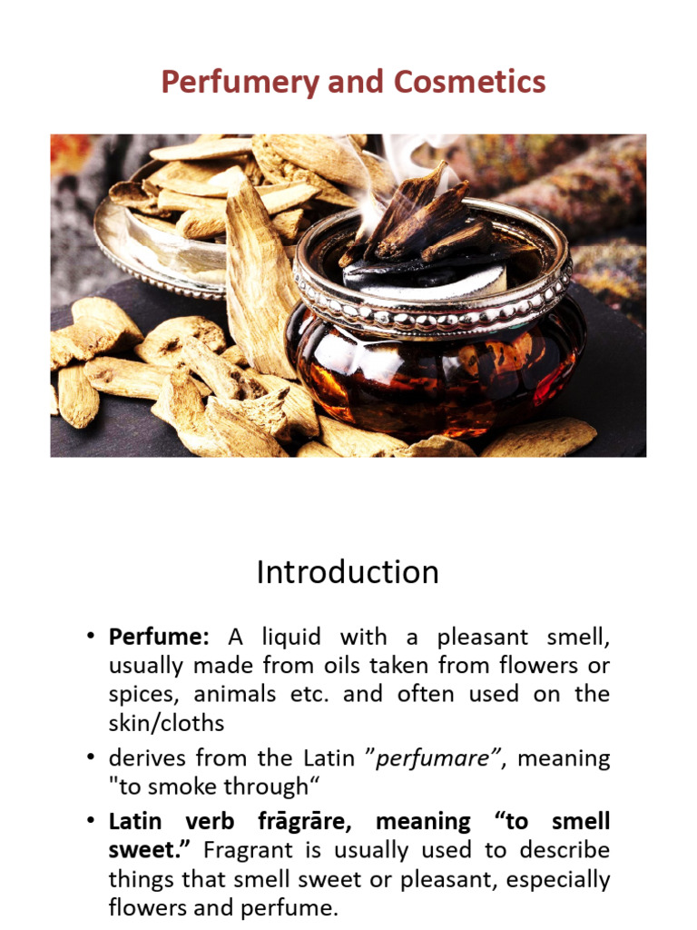 Perfumery and Cosmetics | PDF
