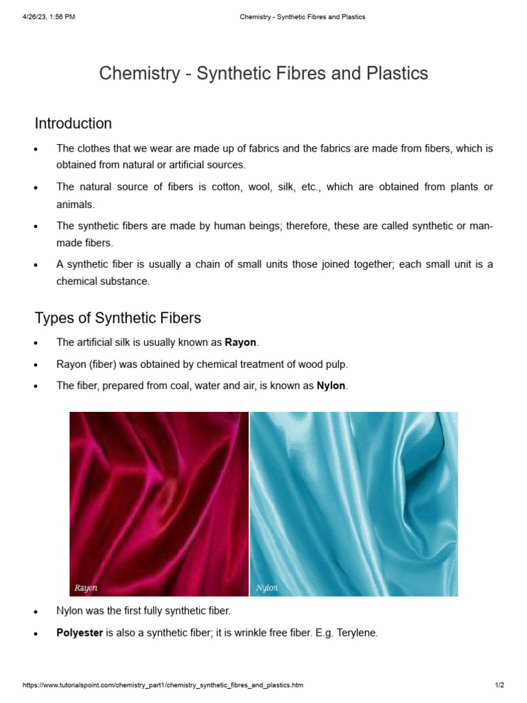 Image Result For Plastic Synthetic Fabrics And Synthetic Rubber Are Composed Of