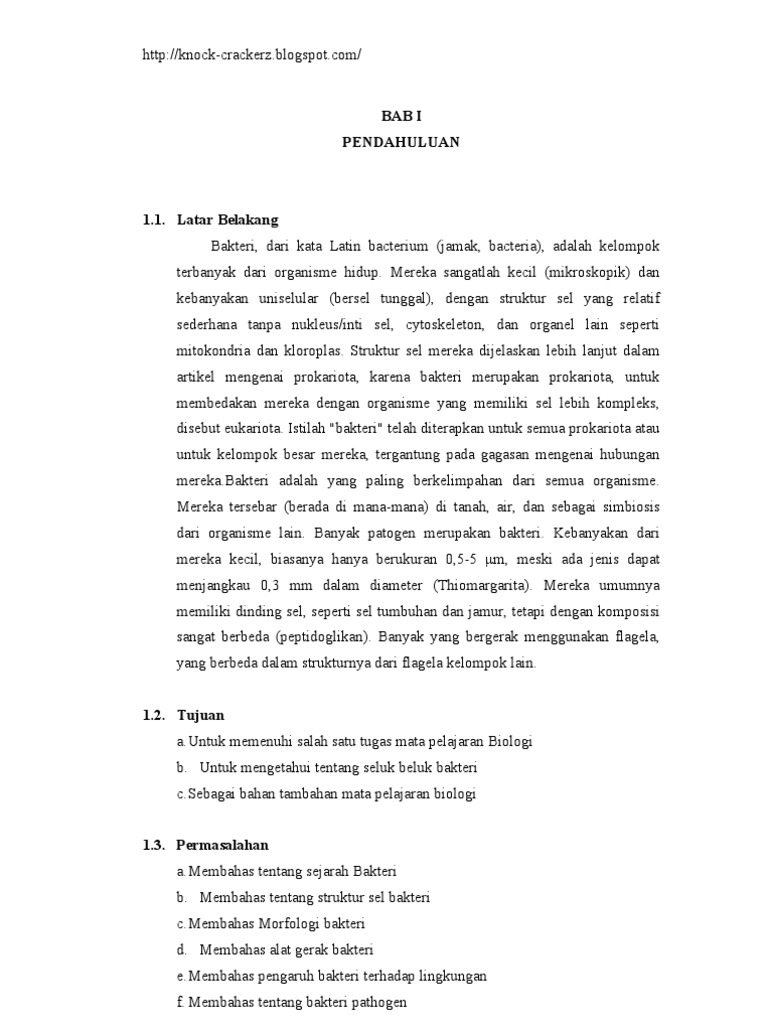 Makalah BAKTERI