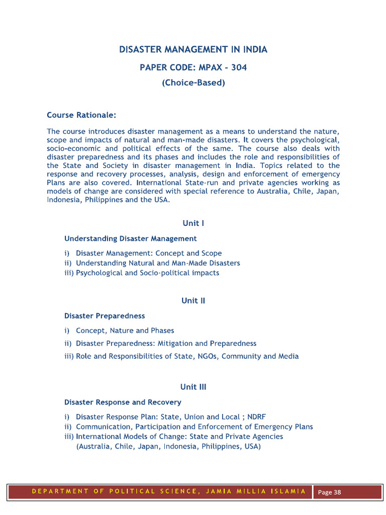 Disater Managment 2 | PDF