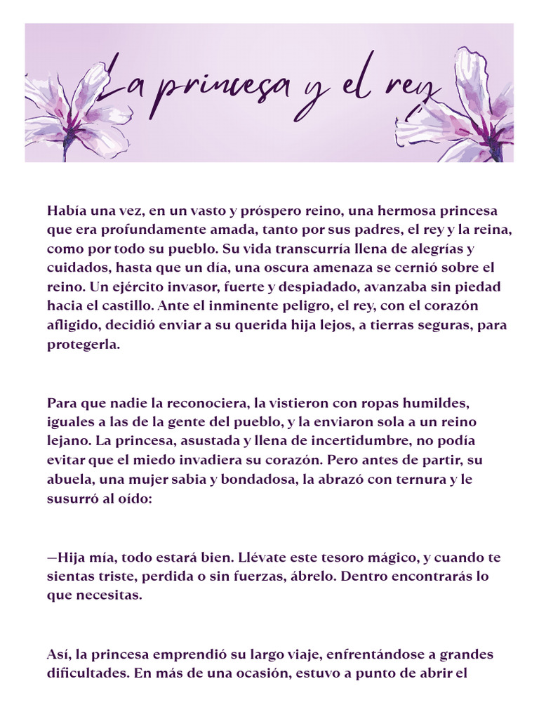 La Princesa y El Rey - Anónimo | PDF