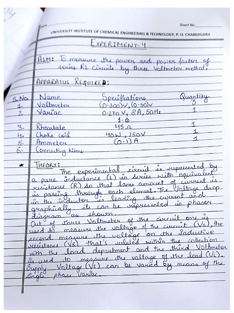 EEE Experiment 4 | PDF