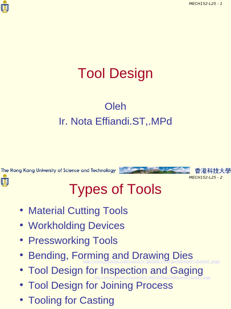 Tool Design 1 | PDF