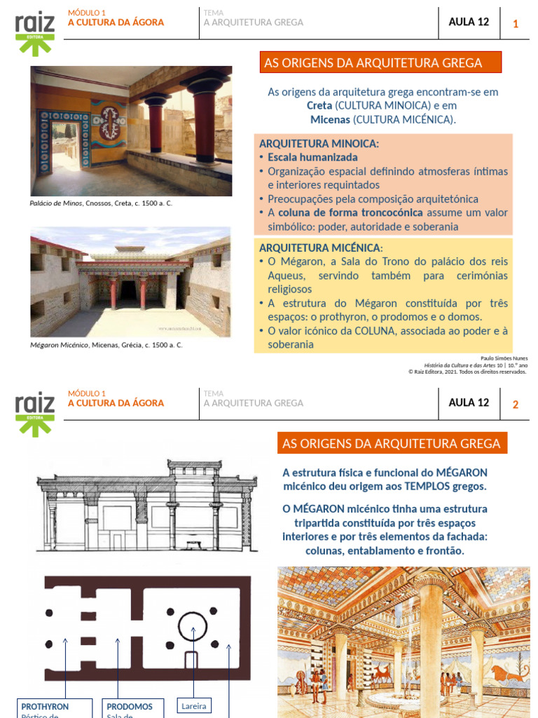 Mod. 1 - A Arquitetura Grega | PDF