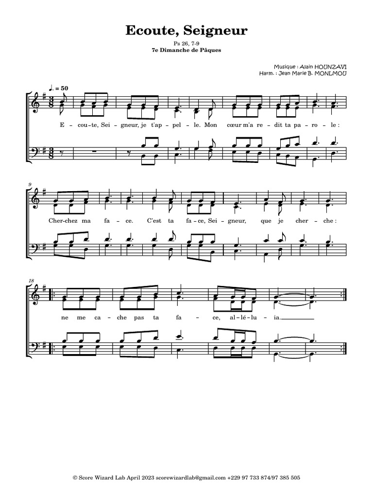 Ecoute, Seigneur | PDF