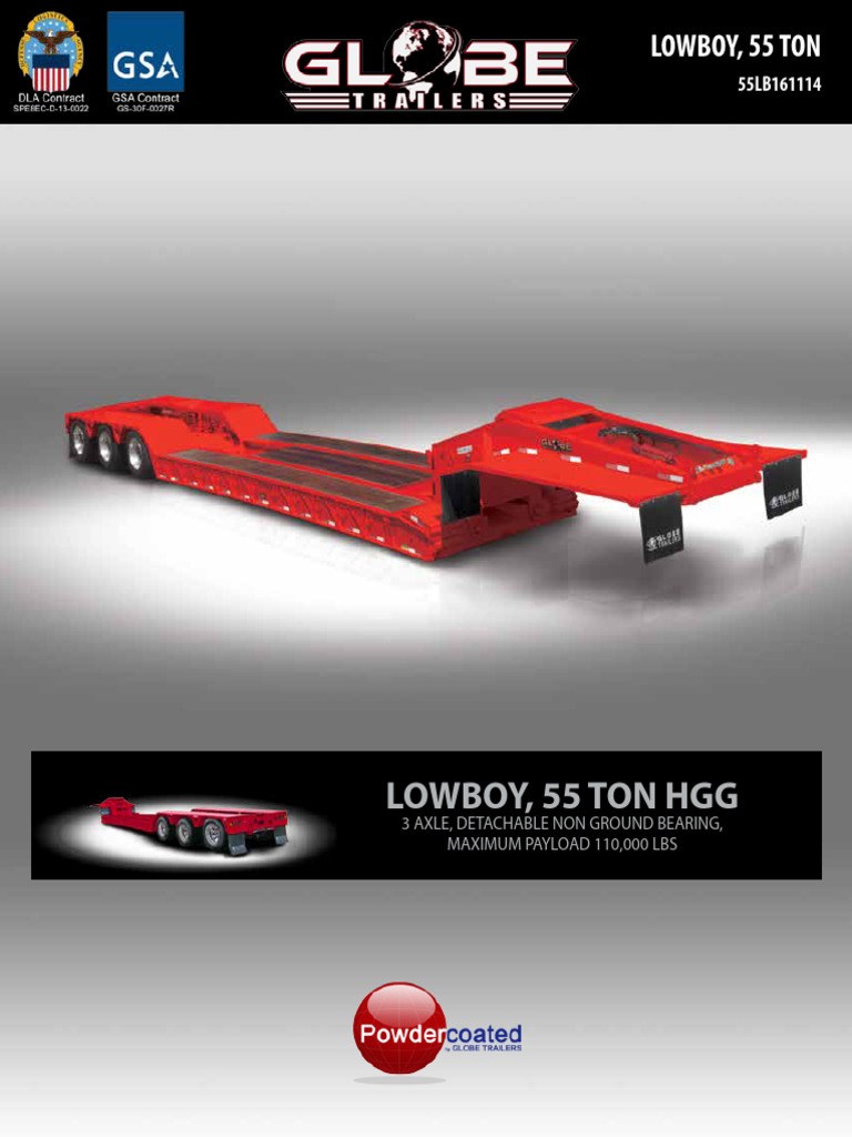 55LB161114 Lowboy 55 Ton Brochure 12 01 2017 Low Quality | PDF ...