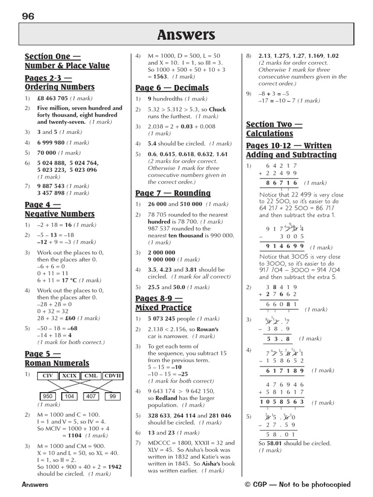 Maths GD Answers | PDF