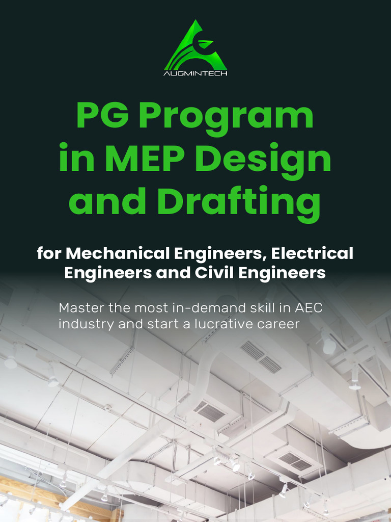 PG Program in MEP Design & Drafting | PDF | Duct (Flow) | Art