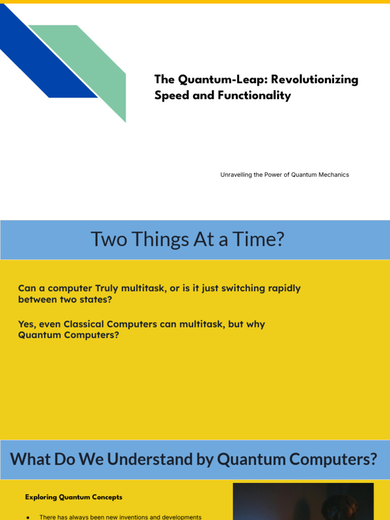 The Quantum Leap - Revolutionizing Speed and Functionality | PDF