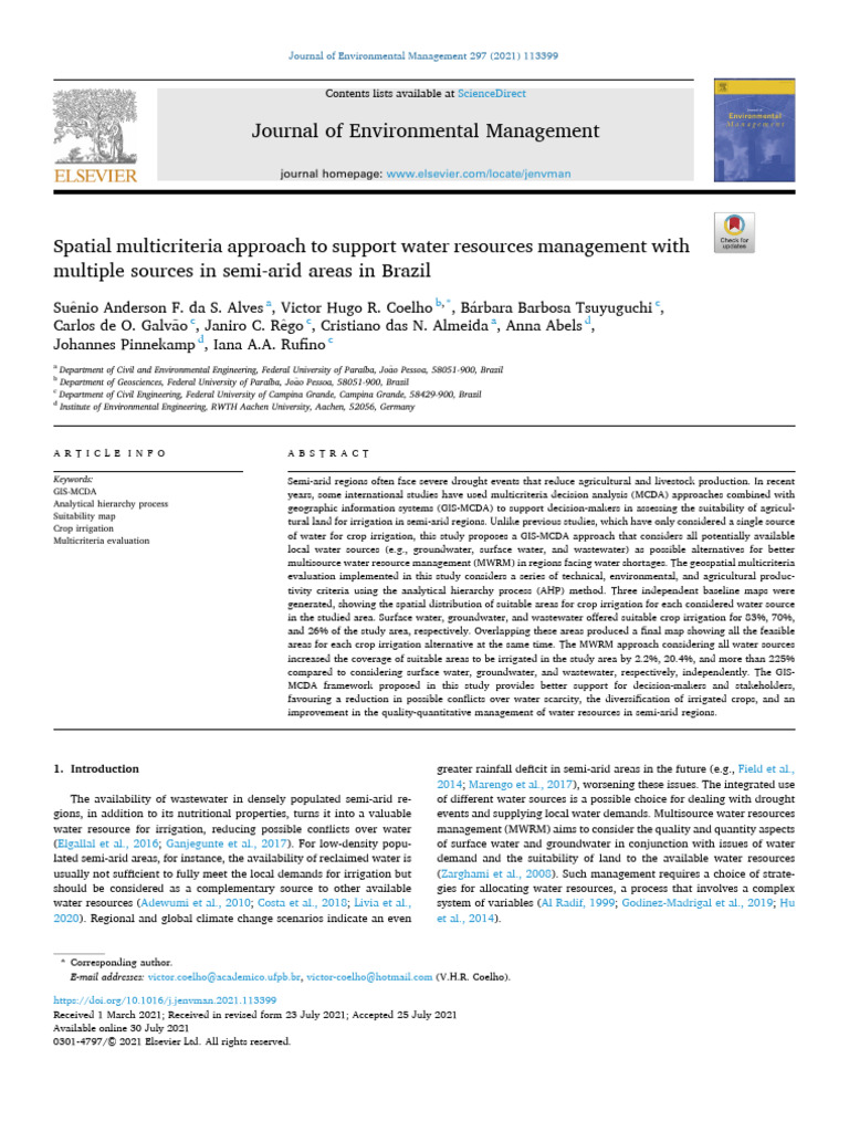 Journal of Environmental Management | PDF